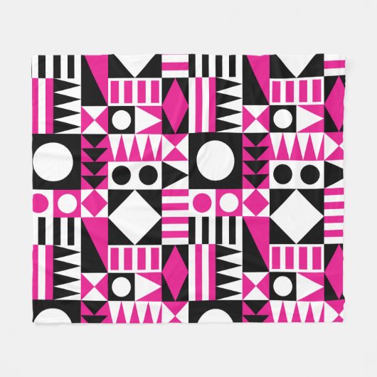 Midden-eeuws abstract patroon. fleece deken (Voorkant (Horizontaal))