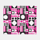 Midden-eeuws abstract patroon. fleece deken (Voorkant (Horizontaal))