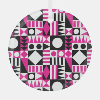 Midden-eeuws abstract patroon. glas ornament