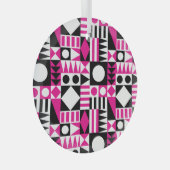 Midden-eeuws abstract patroon. glas ornament (Voorkant Rechts)