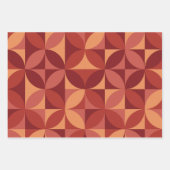 Midden-eeuws Abstract patroon in Bourgondië Inpakpapier Vel (Voorkant 3)