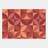 Midden-eeuws Abstract patroon in Bourgondië Inpakpapier Vel (Voorkant 2)