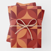 Midden-eeuws Abstract patroon in Bourgondië Inpakpapier Vel (In situ)