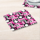 Midden-eeuws abstract patroon. kartonnen onderzetters (Schuin)