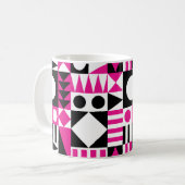 Midden-eeuws abstract patroon. koffiemok (Voorkant links)