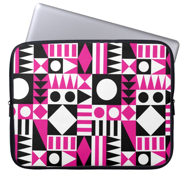 Midden-eeuws abstract patroon. laptop sleeve (Voorkant)