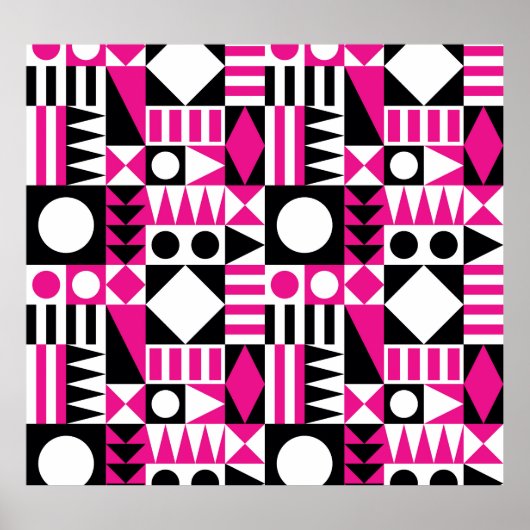 Midden-eeuws abstract patroon. poster (Voorkant)