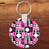 Midden-eeuws abstract patroon. sleutelhanger (Achterkant)