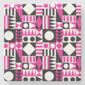 Midden-eeuws abstract patroon. stenen onderzetter (Voorkant)