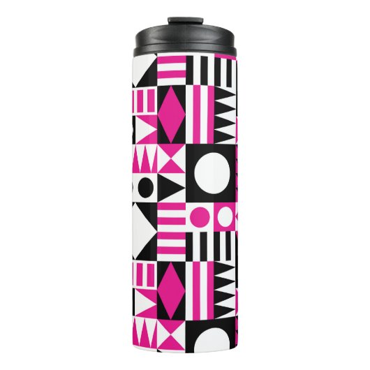 Midden-eeuws abstract patroon. thermosbeker (Voorkant)