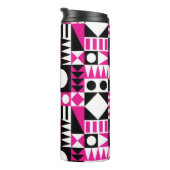 Midden-eeuws abstract patroon. thermosbeker (Geroteerd rechts)