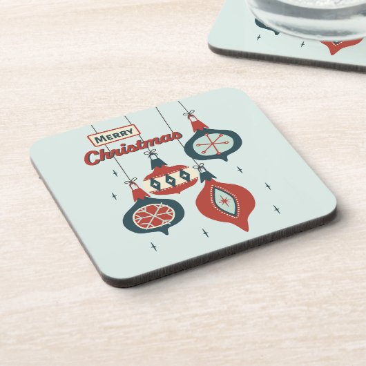 Midden-eeuws atoomkerst bier onderzetter (Linkerzijde)