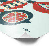 Midden-eeuws atoomkerst foto afdruk (Hoek)