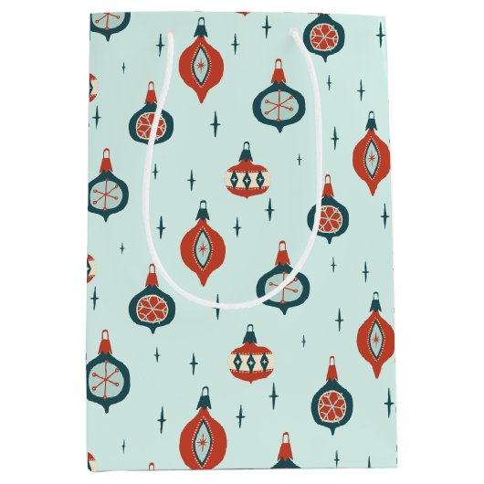 Midden-eeuws atoomkerst medium cadeauzakje (Voorkant)