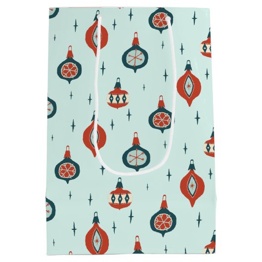 Midden-eeuws atoomkerst medium cadeauzakje (Achterkant)