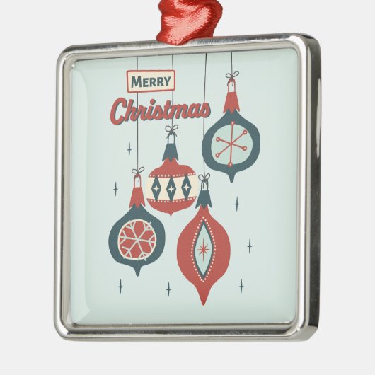 Midden-eeuws atoomkerst metalen ornament (Links)