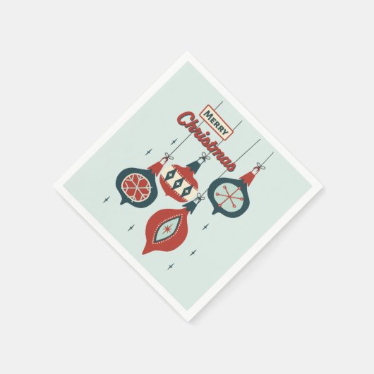 Midden-eeuws atoomkerst servet (Hoek)