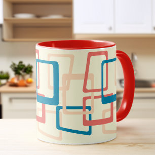 Midden eeuws Atoomtijdperk Rechthoeken Blauw, Kora Mok
