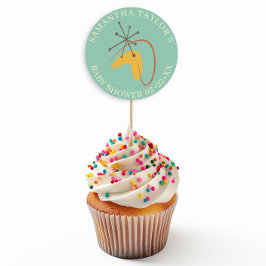 Midden-eeuws Baby shower geeft de voorkeur aan Sti Ronde Sticker