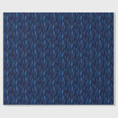 Midden-eeuws blauw atomisch naadloos patroon cadeaupapier (Vlak)