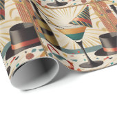 Midden-eeuws cocktailuur - New Years Eve Cadeaupapier (Rol Hoek)