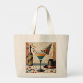 Midden-eeuws cocktailuur - New Years Eve Grote Tote Bag (Achterkant)