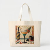 Midden-eeuws cocktailuur - New Years Eve Grote Tote Bag (Voorkant)