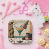 Midden-eeuws cocktailuur - New Years Eve Papieren Bordje (Feest)