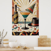 Midden-eeuws cocktailuur - New Years Eve Poster (Keuken)