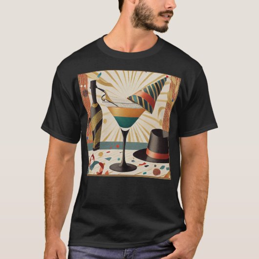 Midden-eeuws cocktailuur - New Years Eve T-shirt (Voorkant)