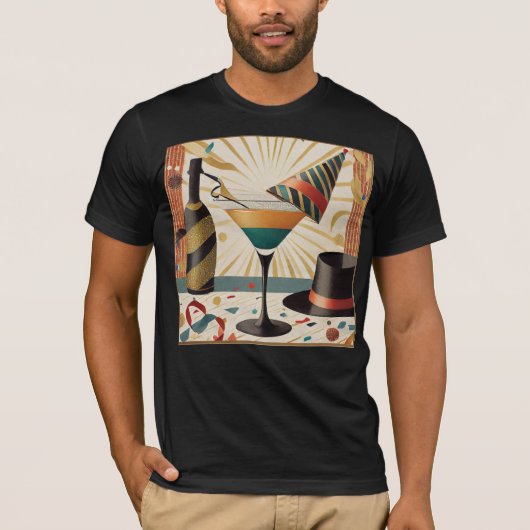 Midden-eeuws cocktailuur - New Years Eve T-shirt (Voorkant)