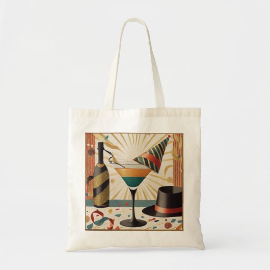 Midden-eeuws cocktailuur - New Years Eve Tote Bag (Voorkant)