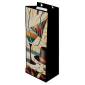 Midden-eeuws cocktailuur - New Years Eve Wijn Cadeautas (Achterkant Gekanteld)