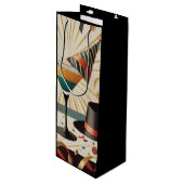 Midden-eeuws cocktailuur - New Years Eve Wijn Cadeautas (Voorkant Gekanteld)