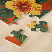 Midden eeuws fel Hawaiaans shirtprint Legpuzzel (Zijkant)
