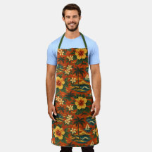 Midden eeuws fel Hawaiaans shirtprint
