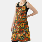 Midden eeuws fel Hawaiaans shirtprint Schort (Insitu)