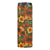 Midden eeuws fel Hawaiaans shirtprint Thermosbeker (Achterkant)