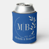 Midden-Eeuws Koninklijk Blad Trouw Monogram Blikjeskoeler (Blikje Achterkant)