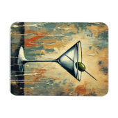 Midden eeuws mixed media Martini kunst Magneet (Horizontaal)