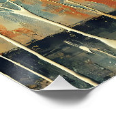 Midden eeuws mixed media Martini kunst Perfect Poster (Hoek)