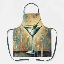 Midden eeuws mixed media Martini kunst Schort