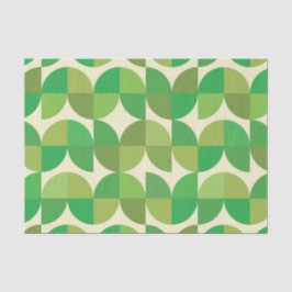Midden eeuws modern abstract groene vormen  tissuepapier