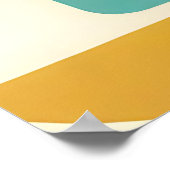Midden eeuws modern abstract patroon poster (Hoek)