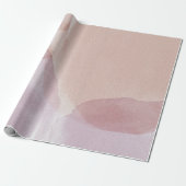 Midden-eeuws modern Abstract patroon roze Cadeaupapier (Uitgerold)