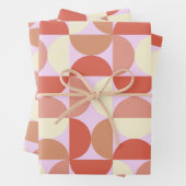 Midden-eeuws modern Abstract patroon roze Inpakpapier Vel (In situ)