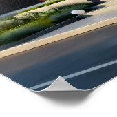 Midden-eeuws modern architecturaal buitenhuis poster (Hoek)