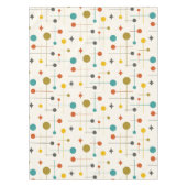 Midden-eeuws modern atomisch Abstract patroon Tafelkleed (Voorkant)