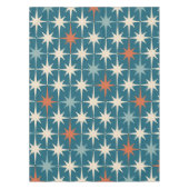 Midden-eeuws modern atomisch sterrenspringpatroon  tafelkleed (Voorkant)