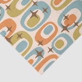 Midden eeuws modern atoompatroon tissuepapier (Detail)